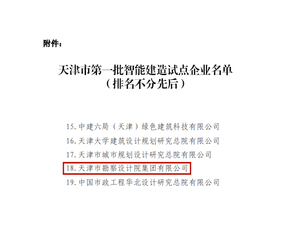 9888拉斯维加斯集团入选天津市第一批智能制作试点企业
